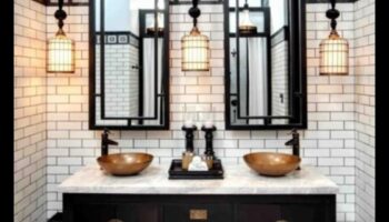 إلهام ديكور الحمام آرت ديكو