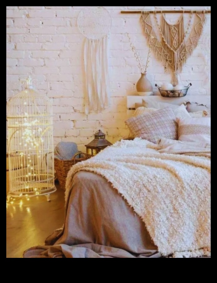 هل هناك أي طرق مبتكرة لاستخدام Fairy Lights في Boho Modern Decor لإضفاء جو سحري؟