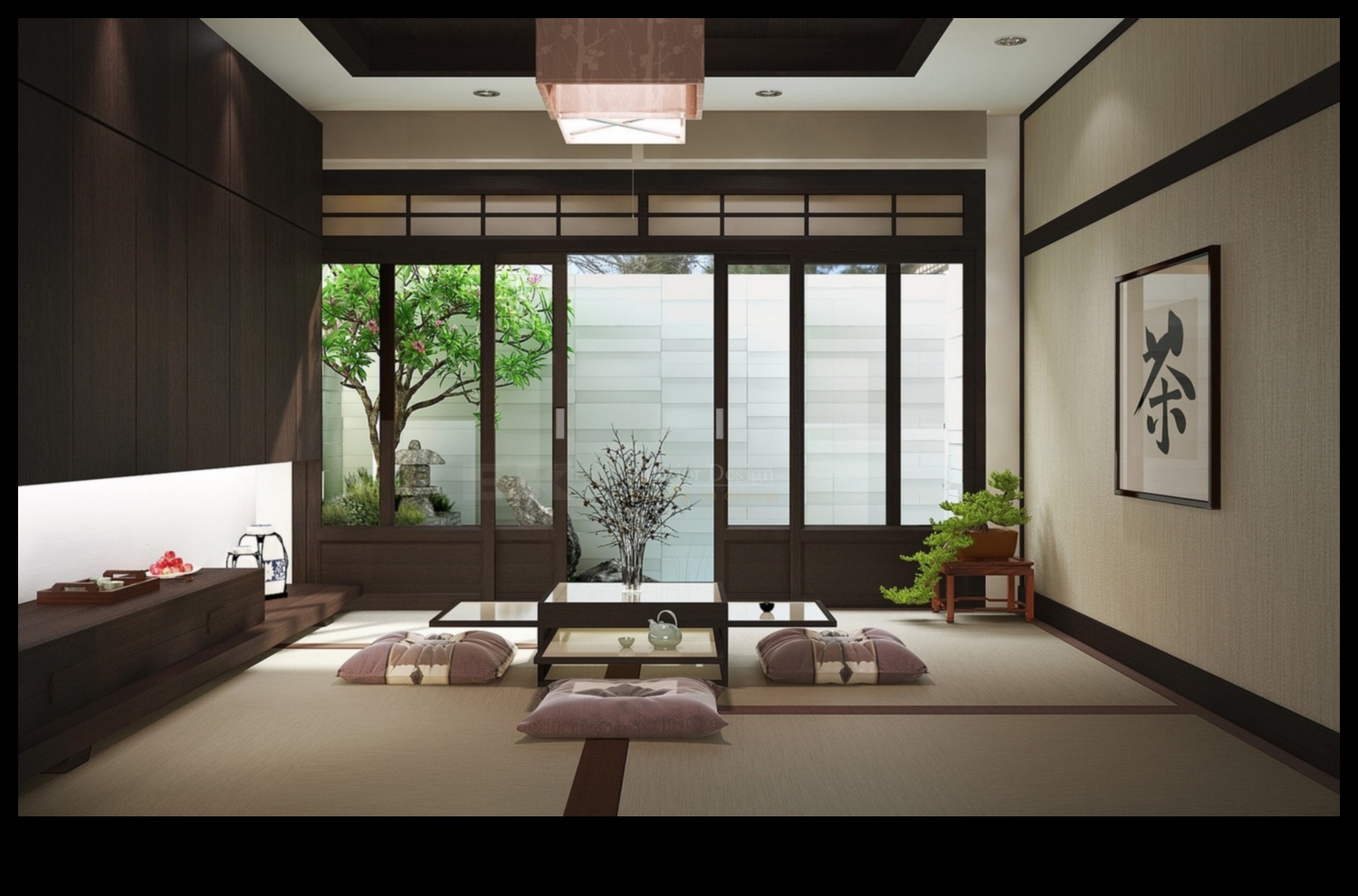 زن ديكور غرفة المعيشة اليابانية 2 كيف يمكنني دمج ديكور غرفة المعيشة اليابانية الحديثة مع Zen Serenity؟