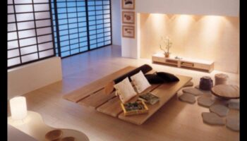 كيف يمكنني دمج ديكور غرفة المعيشة اليابانية الحديثة مع Zen Serenity؟