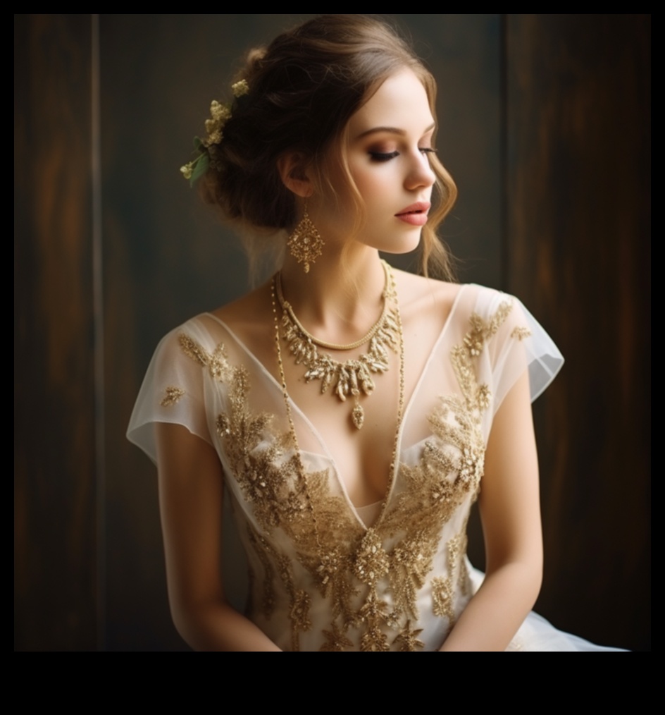 أناقة فوارة: انبهار في الذهب