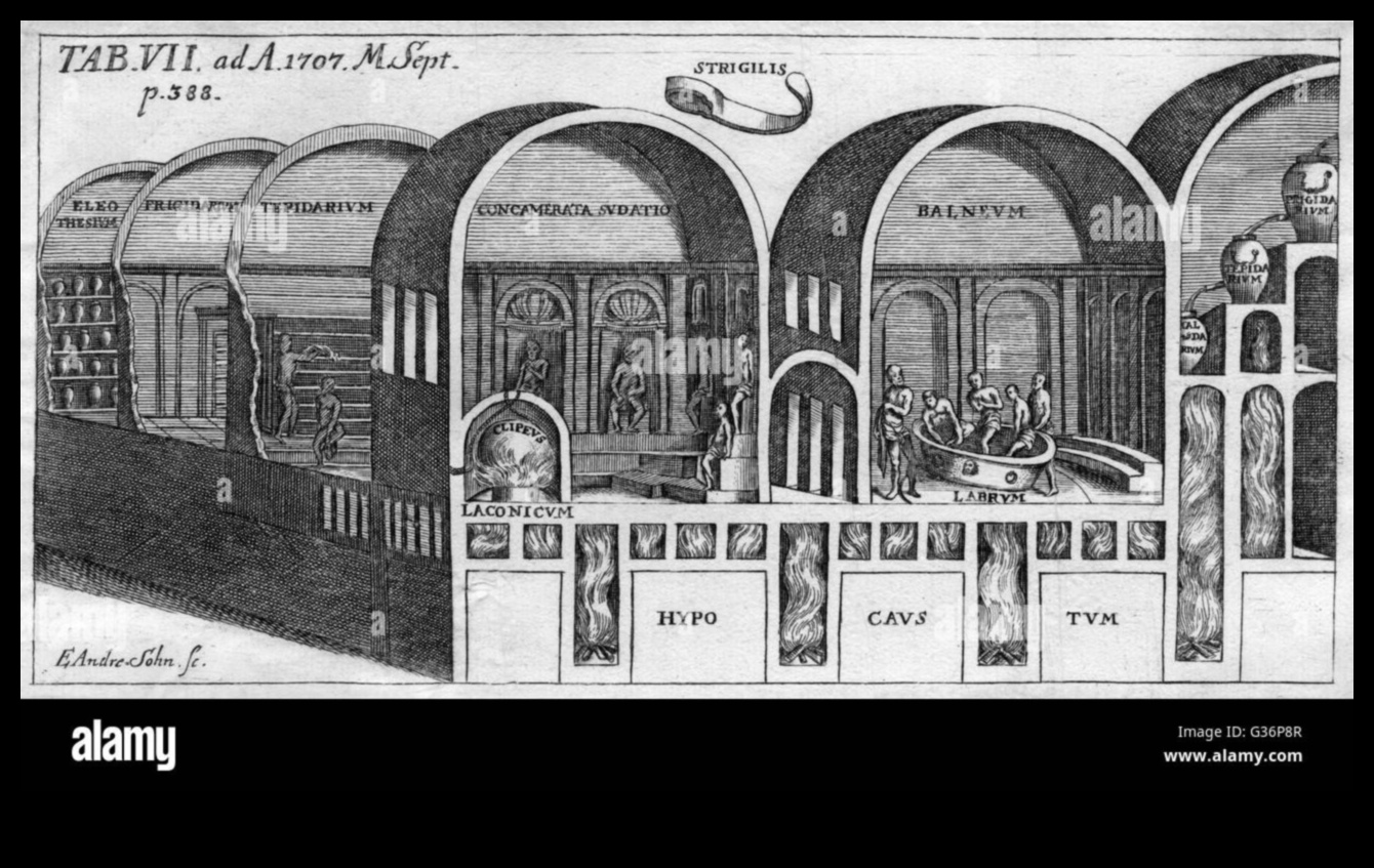 فرش البلنيوم: مشاهد الحمامات الرومانية في الفن