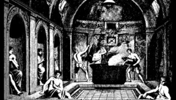 فرش البلنيوم: مشاهد الحمامات الرومانية في الفن