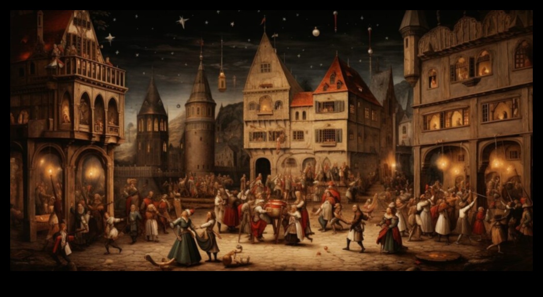 الأعياد والمهرجانات: الاحتفال بالحياة في التمثيلات الفنية في العصور الوسطى