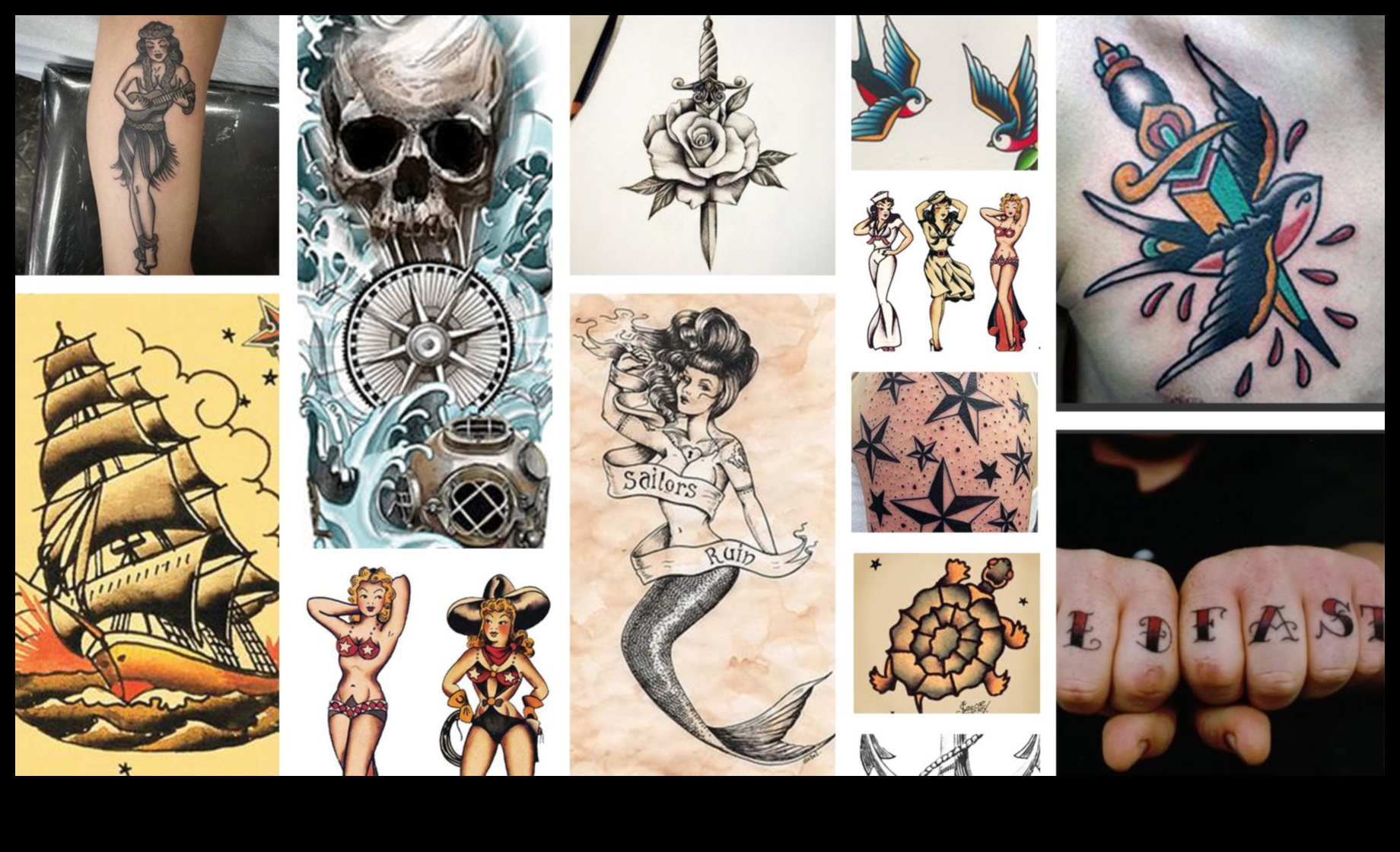 فرحة البحارة: الإلهام البحري في الوشم التقليدي