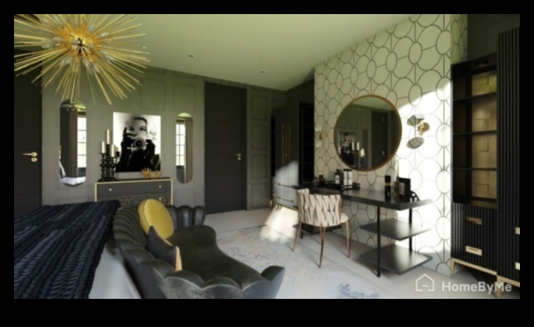 ديكور غرفة نوم هوليود جلام للرفاهية