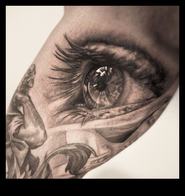 أناقة فائقة الواقعية: وشم واقعي مميز