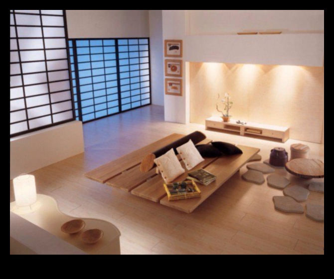زن ديكور غرفة المعيشة اليابانية 1 كيف يمكنني دمج ديكور غرفة المعيشة اليابانية الحديثة مع Zen Serenity؟